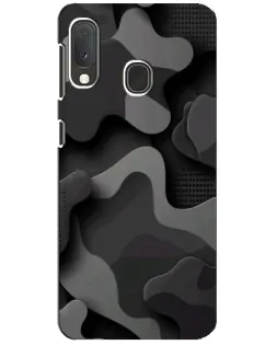 Чохол для Samsung Galaxy A20e з картинкою «Темний абстрактний камуфляж»