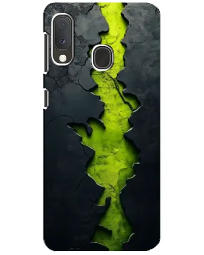 Чохол для Samsung Galaxy A20e з картинкою «Салатовий розлом скелі»