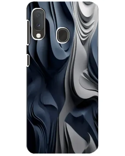 Чохол для Samsung Galaxy A20e з картинкою «Об'ємні сині складки»