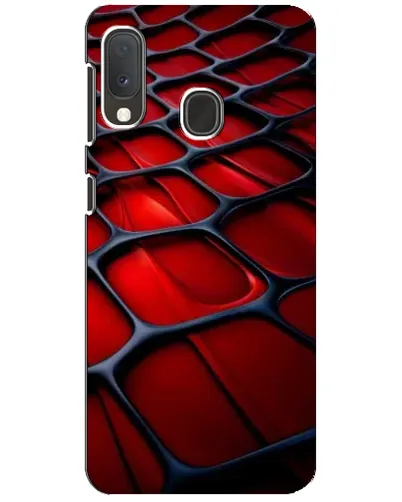 Чохол для Samsung Galaxy A20e з картинкою «Червона глянцева сітка»