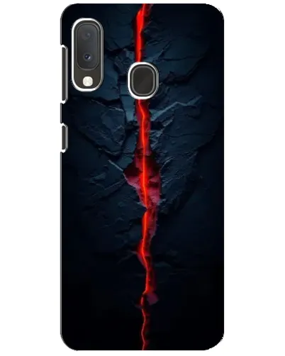Чохол для Samsung Galaxy A20e з картинкою «Червона лавова тріщина»