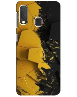 Чохол для Samsung Galaxy A20e з картинкою «Золоті уламки геометрії»