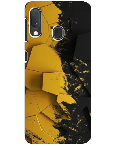 Чохол для Samsung Galaxy A20e з картинкою «Золоті уламки геометрії»