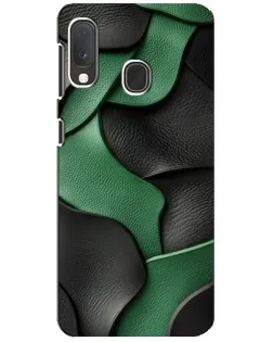 Чохол для Samsung Galaxy A20e з картинкою «Зелені шкіряні хвилі»