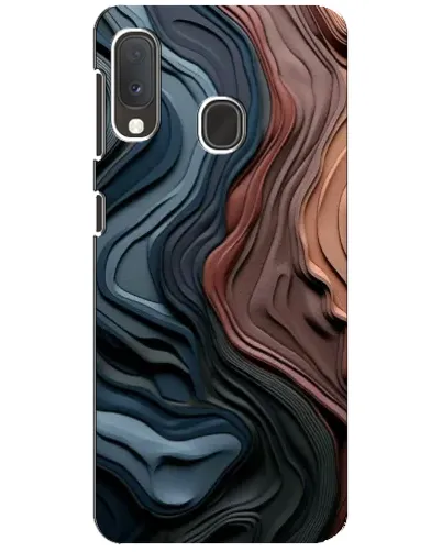 Чохол для Samsung Galaxy A20e з картинкою «Кольорові хвилі каньйону»