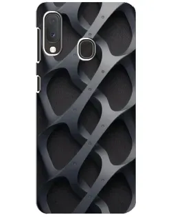 Чохол для Samsung Galaxy A20e з картинкою «Об'ємне сіре плетіння»