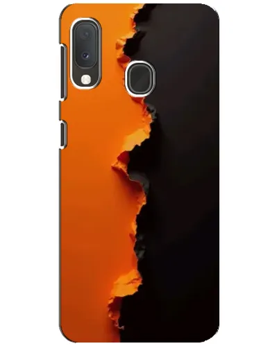 Чохол для Samsung Galaxy A20e з картинкою «Помаранчевий розлом»