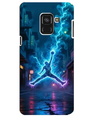 Чехол для Samsung Galaxy A8 Plus 2018 (A730F) с картинкой «Jordan Gold Jumpman»