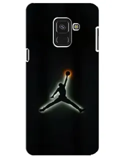 Чехол для Samsung Galaxy A8 Plus 2018 (A730F) с картинкой «Jordan Gradient Logo»