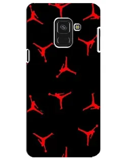 Чехол для Samsung Galaxy A8 Plus 2018 (A730F) с картинкой «Jordan Red Pattern»