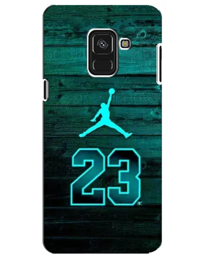Чехол для Samsung Galaxy A8 Plus 2018 (A730F) с картинкой «Jordan Cyan 23»