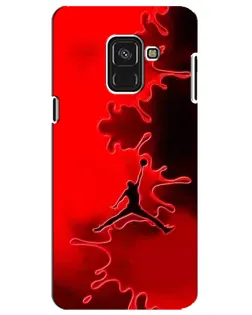 Чехол для Samsung Galaxy A8 Plus 2018 (A730F) с картинкой «Jordan Red Smoke»