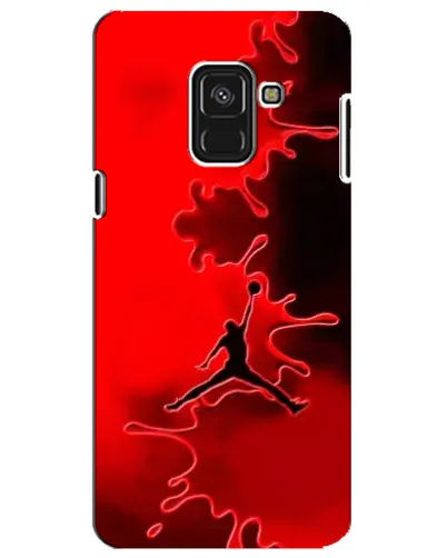 Чехол для Samsung Galaxy A8 Plus 2018 (A730F) с картинкой «Jordan Red Smoke»