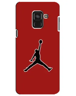 Чехол для Samsung Galaxy A8 Plus 2018 (A730F) с картинкой «Jordan Red Back»