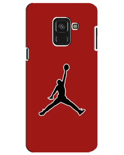 Чехол для Samsung Galaxy A8 Plus 2018 (A730F) с картинкой «Jordan Red Back»