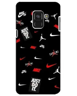 Чехол для Samsung Galaxy A8 Plus 2018 (A730F) с картинкой «Nike Mix Pattern»