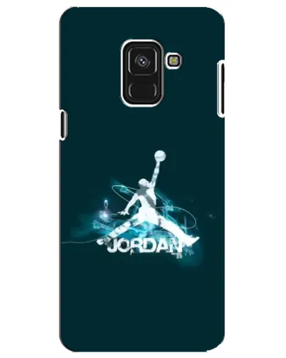 Чехол для Samsung Galaxy A8 Plus 2018 (A730F) с картинкой «Jordan Blue Fire»