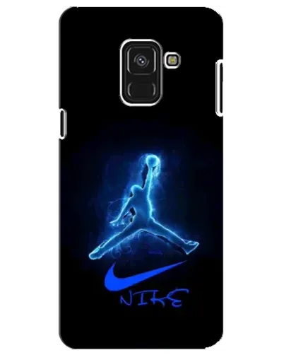 Чехол для Samsung Galaxy A8 Plus 2018 (A730F) с картинкой «Jordan Neon Blue»