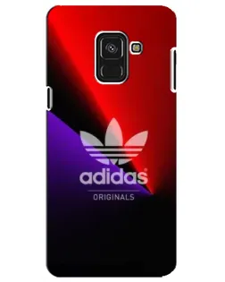 Чехол для Samsung Galaxy A8 Plus 2018 (A730F) с картинкой «Adidas Red Neon»