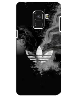 Чехол для Samsung Galaxy A8 Plus 2018 (A730F) с картинкой «Абстрактный дым Adidas»