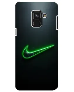 Чехол для Samsung Galaxy A8 Plus 2018 (A730F) с картинкой «Неоновый контур Nike»