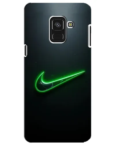 Чехол для Samsung Galaxy A8 Plus 2018 (A730F) с картинкой «Неоновый контур Nike»