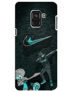 Чехол для Samsung Galaxy A8 Plus 2018 (A730F) с картинкой «Спортивный арт Nike»