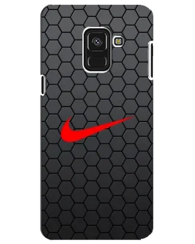 Чехол для Samsung Galaxy A8 Plus 2018 (A730F) с картинкой «Nike — карбоновая сетка»