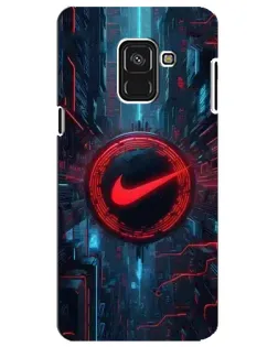 Чехол для Samsung Galaxy A8 Plus 2018 (A730F) с картинкой «Техногенный стиль Nike» Чехол для Samsung Galaxy A8 Plus 2018 (A730F) с картинкой «Техногенный стиль Nike»