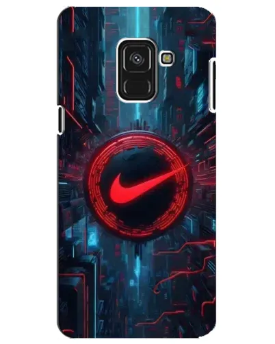 Чехол для Samsung Galaxy A8 Plus 2018 (A730F) с картинкой «Техногенный стиль Nike»