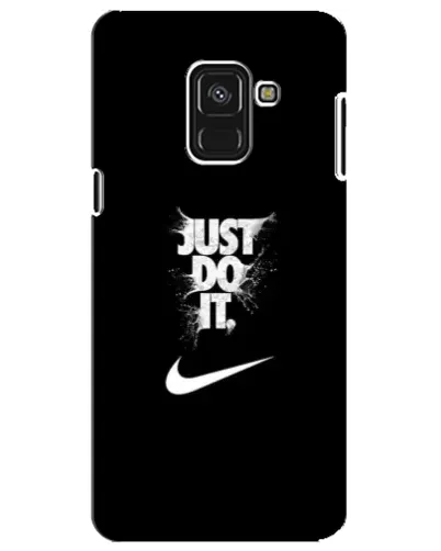Чехол для Samsung Galaxy A8 Plus 2018 (A730F) с картинкой «Текстовый принт Nike»
