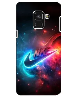 Чехол для Samsung Galaxy A8 Plus 2018 (A730F) с картинкой «Огненный логотип Nike» Чехол для Samsung Galaxy A8 Plus 2018 (A730F) с картинкой «Огненный логотип Nike»