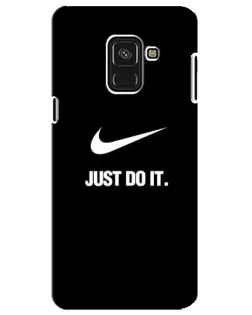Чехол для Samsung Galaxy A8 Plus 2018 (A730F) с картинкой «Классический принт Nike» Чехол для Samsung Galaxy A8 Plus 2018 (A730F) с картинкой «Классический принт Nike»