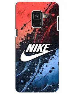 Чехол для Samsung Galaxy A8 Plus 2018 (A730F) с картинкой «Градиентный принт Найк» Чехол для Samsung Galaxy A8 Plus 2018 (A730F) с картинкой «Градиентный принт Найк»