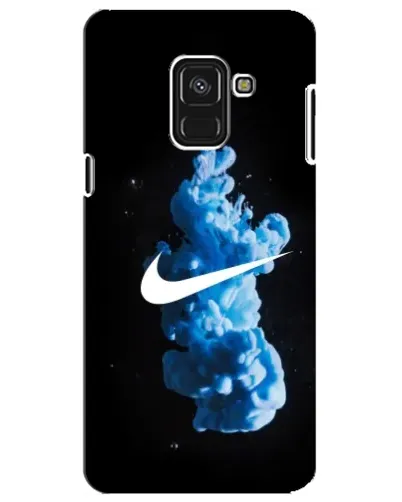 Чехол для Samsung Galaxy A8 Plus 2018 (A730F) с картинкой «Nike и синий дым»