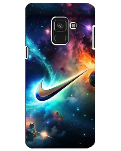 Чехол для Samsung Galaxy A8 Plus 2018 (A730F) с картинкой «Космический Nike Swoosh»