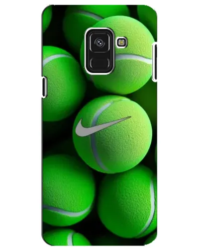 Чехол для Samsung Galaxy A8 Plus 2018 (A730F) с картинкой «Теннисные мячи Найк»