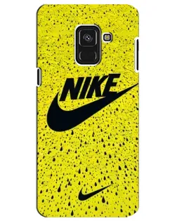 Чехол для Samsung Galaxy A8 Plus 2018 (A730F) с картинкой «Желтый текстурный Nike» Чехол для Samsung Galaxy A8 Plus 2018 (A730F) с картинкой «Желтый текстурный Nike»