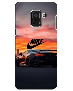 Чехол для Samsung Galaxy A8 Plus 2018 (A730F) с картинкой «Nike и суперкар» Чехол для Samsung Galaxy A8 Plus 2018 (A730F) с картинкой «Nike и суперкар»