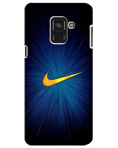 Чехол для Samsung Galaxy A8 Plus 2018 (A730F) с картинкой «Синий пульс Nike» Чехол для Samsung Galaxy A8 Plus 2018 (A730F) с картинкой «Синий пульс Nike»