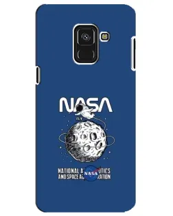 Чехол для Samsung Galaxy A8 Plus 2018 (A730F) с картинкой «NASA — лунная миссия» Чехол для Samsung Galaxy A8 Plus 2018 (A730F) с картинкой «NASA — лунная миссия»