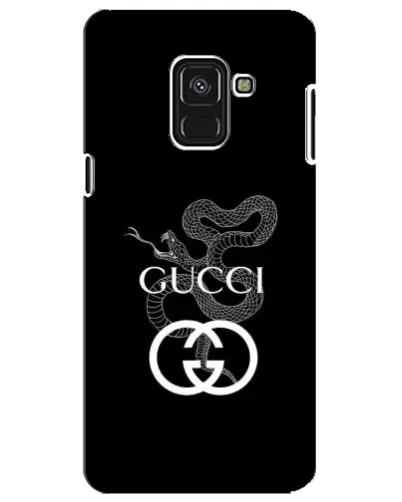 Чехол для Samsung Galaxy A8 Plus 2018 (A730F) с картинкой «Gucci — серебряная змея»