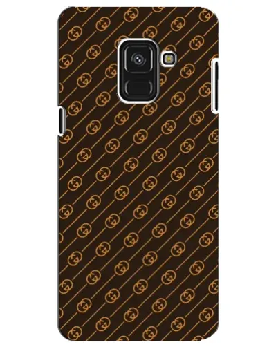 Чехол для Samsung Galaxy A8 Plus 2018 (A730F) с картинкой «Gucci — золотые диагонали»
