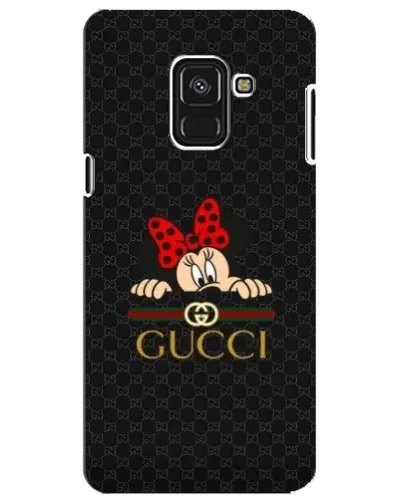 Чехол для Samsung Galaxy A8 Plus 2018 (A730F) с картинкой «Минни Маус Gucci — черный»
