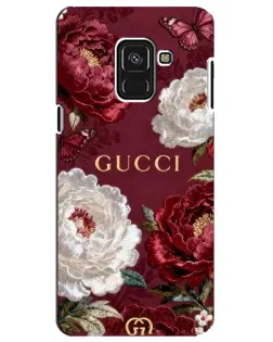 Чехол для Samsung Galaxy A8 Plus 2018 (A730F) с картинкой «Gucci — бордовые розы» Чехол для Samsung Galaxy A8 Plus 2018 (A730F) с картинкой «Gucci — бордовые розы»