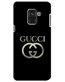Чехол для Samsung Galaxy A8 Plus 2018 (A730F) с картинкой «Gucci — золото на черном» Чехол для Samsung Galaxy A8 Plus 2018 (A730F) с картинкой «Gucci — золото на черном»