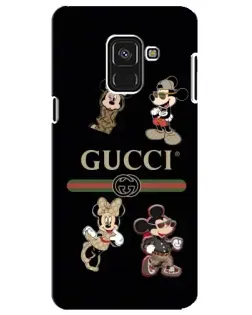 Чехол для Samsung Galaxy A8 Plus 2018 (A730F) с картинкой «Gucci — герои Disney и монограмма» Чехол для Samsung Galaxy A8 Plus 2018 (A730F) с картинкой «Gucci — герои Disney и монограмма»