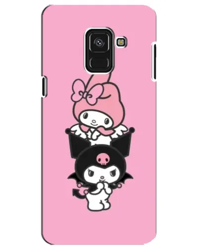 Чехол для Samsung Galaxy A8 Plus 2018 (A730F) с картинкой «My Melody и Kuromi» Чехол для Samsung Galaxy A8 Plus 2018 (A730F) с картинкой «My Melody и Kuromi»