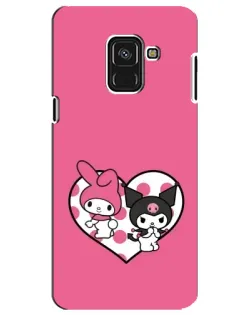Чехол для Samsung Galaxy A8 Plus 2018 (A730F) с картинкой «Kuromi и My Melody» Чехол для Samsung Galaxy A8 Plus 2018 (A730F) с картинкой «Kuromi и My Melody»