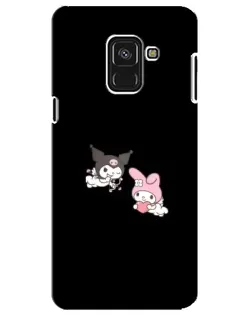 Чехол для Samsung Galaxy A8 Plus 2018 (A730F) с картинкой «My Melody и Kuromi» Чехол для Samsung Galaxy A8 Plus 2018 (A730F) с картинкой «My Melody и Kuromi»
